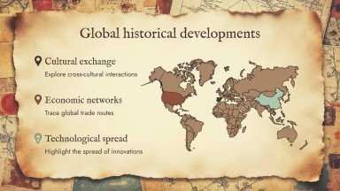 World History Key Moments for High School presentation template 