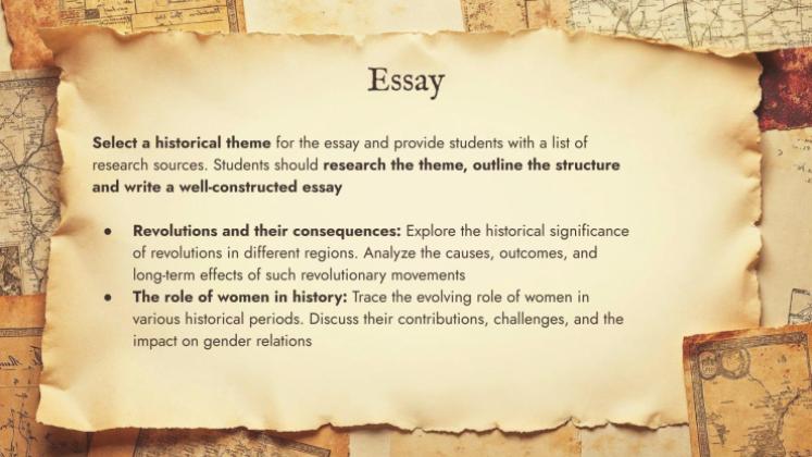 World History Key Moments for High School presentation template 