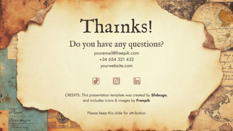 World History Key Moments for High School presentation template 