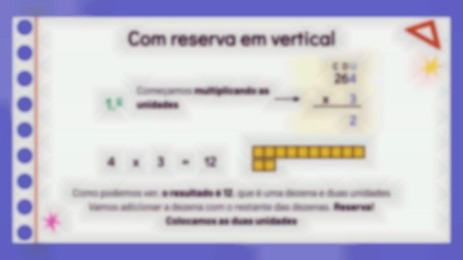 Modelo de apresentação Multiplicação com um fator de vários dígitos