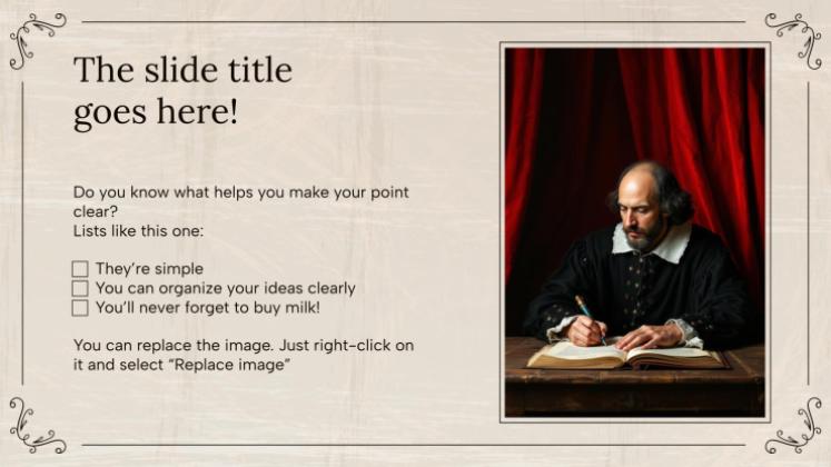 Shakespeare Week presentation template 