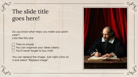 Shakespeare Week presentation template 