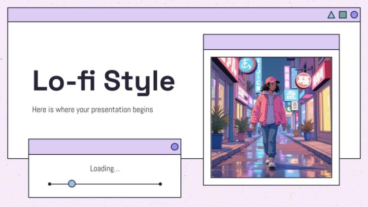 Lo-fi Style presentation template 