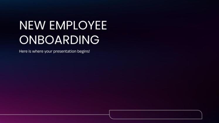 Onboarding neuer Mitarbeiter Präsentationsvorlage