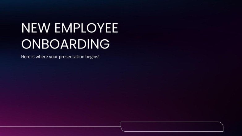 Onboarding neuer Mitarbeiter Präsentationsvorlage