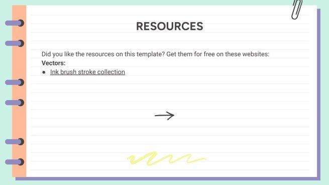 Spiral Notebook Lesson presentation template 