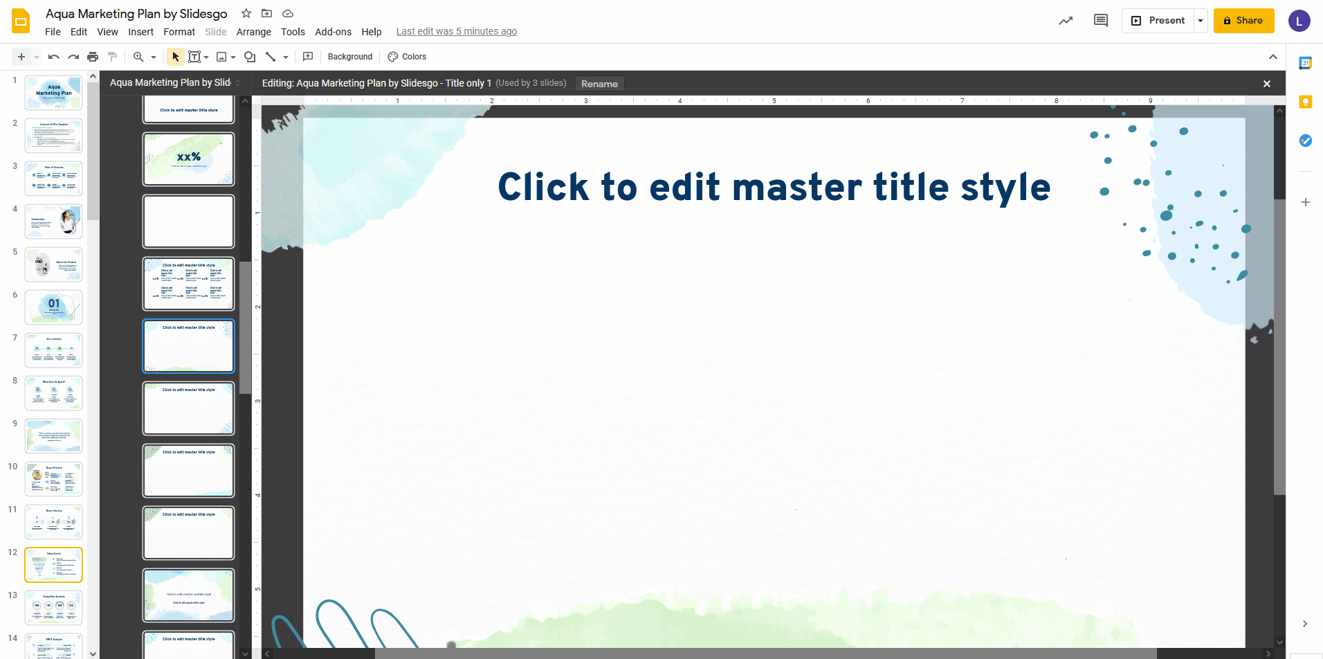 How to Edit the Master Slides in Slidesgo