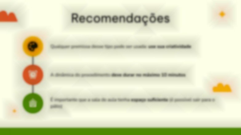 Modelo de apresentação Dinâmica de descanso ativo em sala de aula