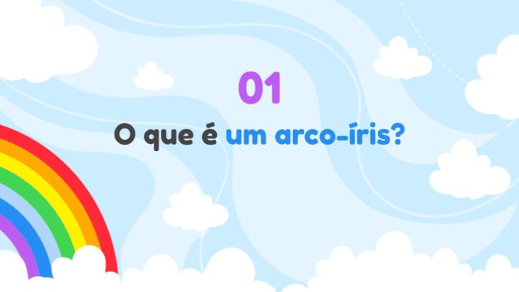 Modelo de apresentação O arco-íris: como é formado?
