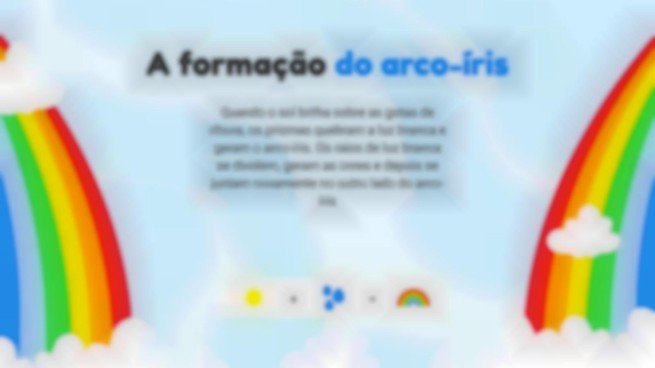 Modelo de apresentação O arco-íris: como é formado?