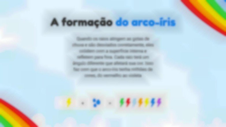 Modelo de apresentação O arco-íris: como é formado?