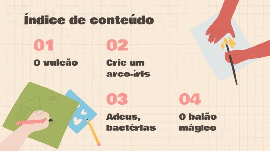 Modelo de apresentação Experimentos científicos