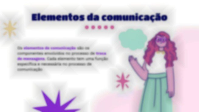 Modelo de apresentação Elementos de comunicação