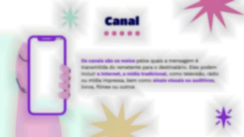 Modelo de apresentação Elementos de comunicação