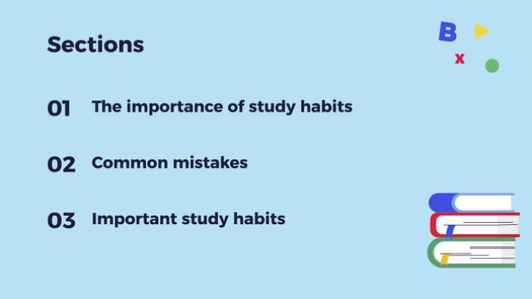 공부습관 프레젠테이션 템플릿