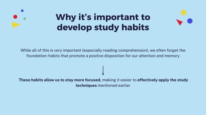 공부습관 프레젠테이션 템플릿