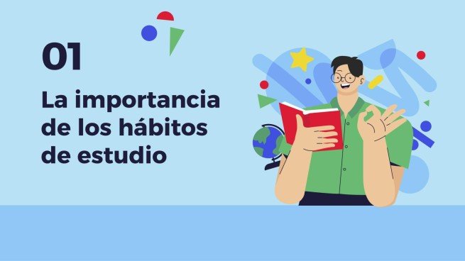 Plantilla de presentación Hábitos importantes para el estudio