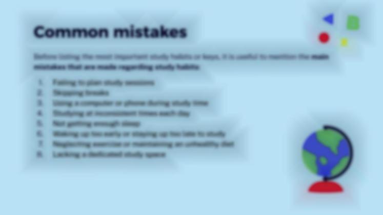 공부습관 프레젠테이션 템플릿