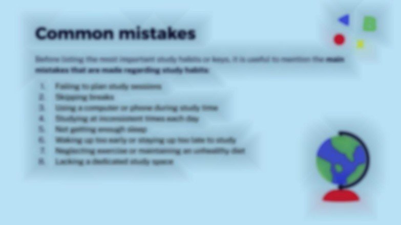 공부습관 프레젠테이션 템플릿