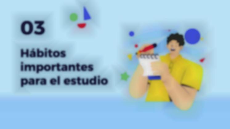 Plantilla de presentación Hábitos importantes para el estudio