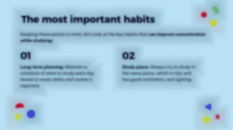 공부습관 프레젠테이션 템플릿