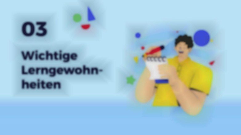 Wichtige Lerngewohnheiten Präsentationsvorlage