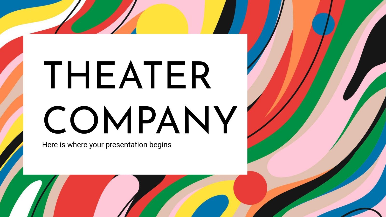 Theater Company presentation template 