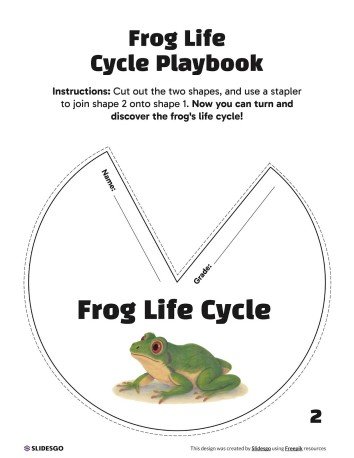 Plantilla de presentación Manual del ciclo de vida de la rana