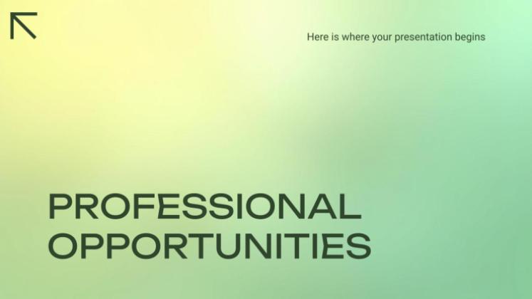 Professional Opportunities presentation template 