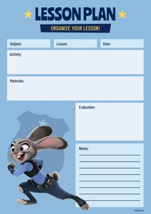 Plantilla de presentación Plan de lección de Zootrópolis