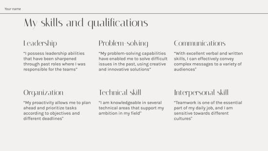 Personal branding Portfolio presentation template 