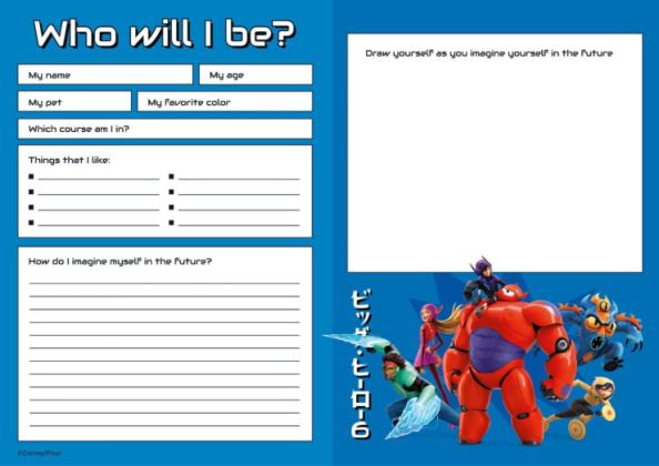 Modelo de apresentação Planilha de desenho de Operação Big Hero