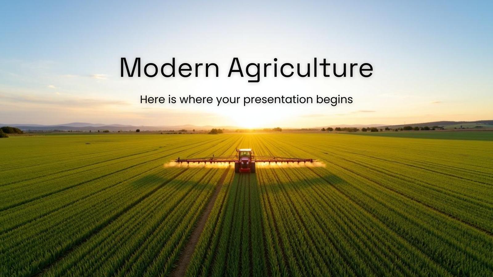 현대 농업 프레젠테이션 템플릿