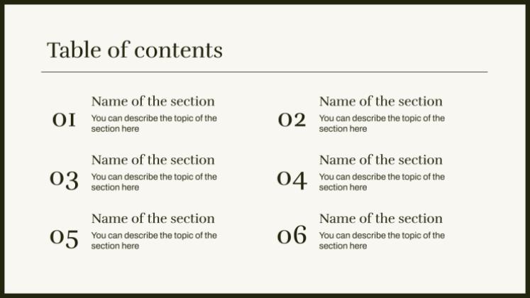 Minimalistischer Stil Präsentationsvorlage