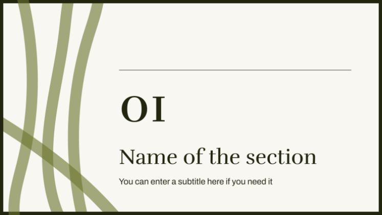 Minimalistischer Stil Präsentationsvorlage