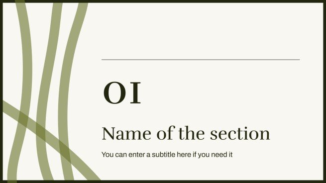 Minimalistischer Stil Präsentationsvorlage