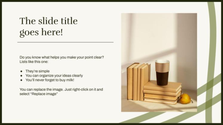 Minimalistischer Stil Präsentationsvorlage