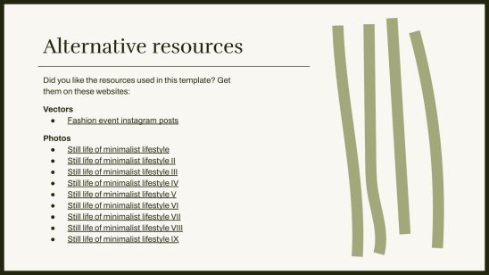 Minimalistischer Stil Präsentationsvorlage