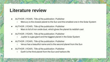 Thèse sur les cartes routières Modèles de présentation