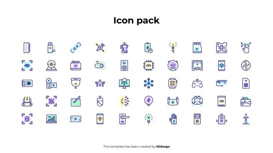 Infografiken zu neuen Technologietrends Präsentationsvorlage