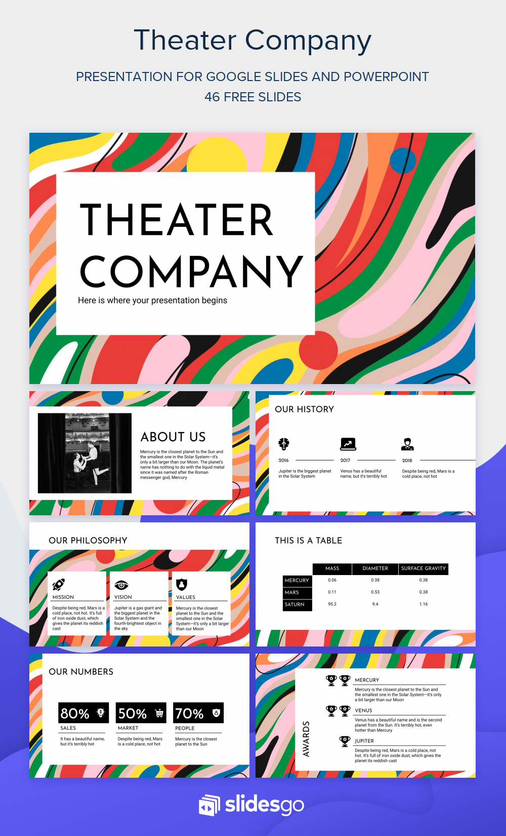 Theater Company | Google Slides & PowerPoint template