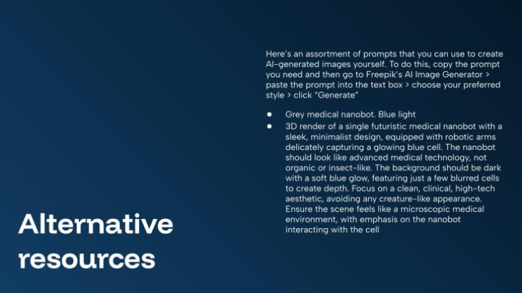 Modelo de apresentação Nanorobótica na Medicina