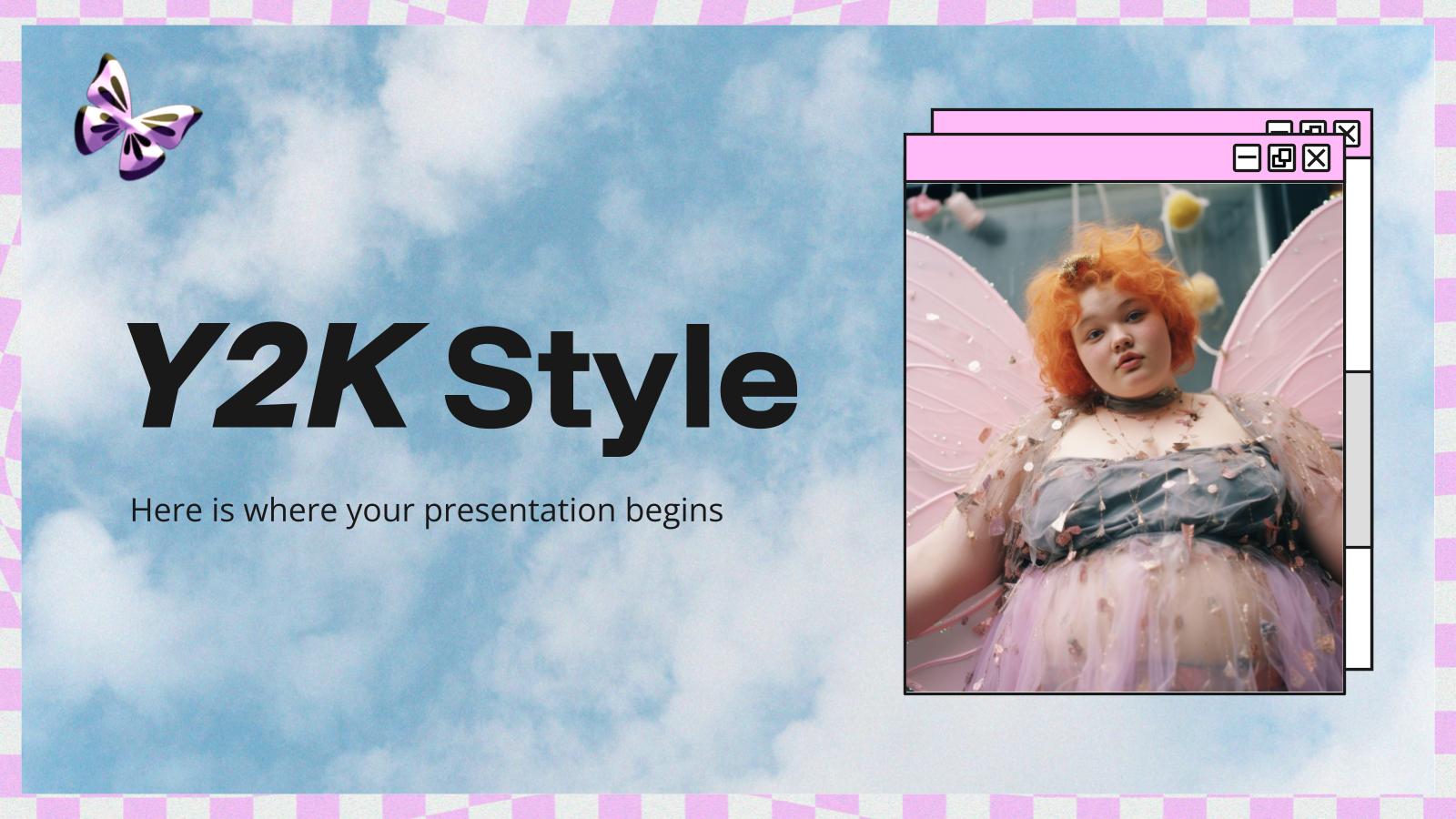 Y2K Style presentation template 