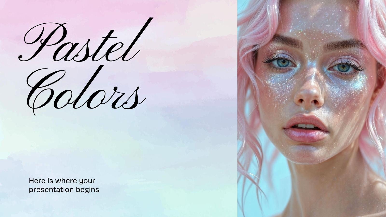 Pastel colors presentation