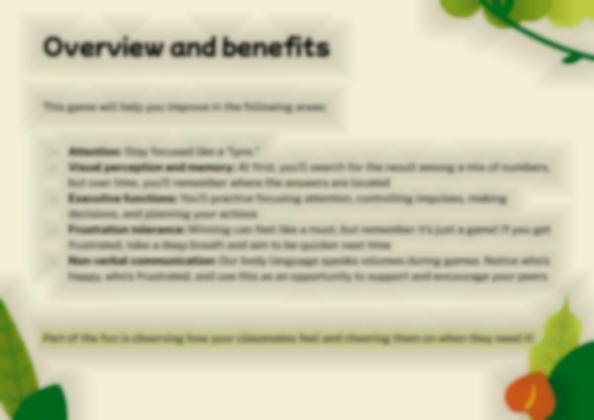 Modelo de apresentação As tabelas de multiplicação desde a aprendizagem baseada em jogos. O lince