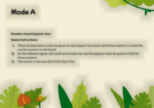 Modelo de apresentação As tabelas de multiplicação desde a aprendizagem baseada em jogos. O lince