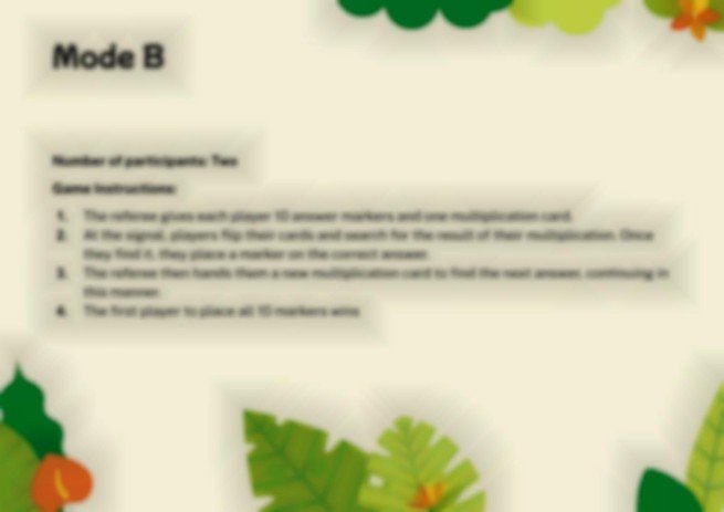 Modelo de apresentação As tabelas de multiplicação desde a aprendizagem baseada em jogos. O lince