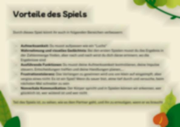 Multiplikationstabellen und spielbasiertes Lernen. Der Luchs Präsentationsvorlage