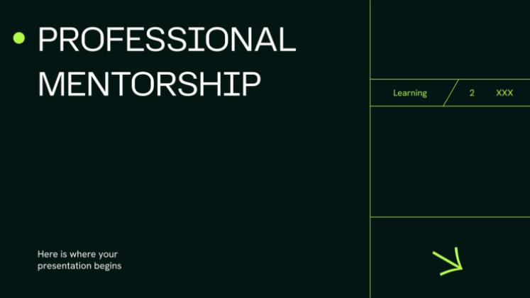 Modelo de apresentação Mentoria Profissional