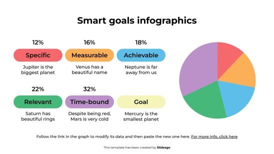 Smart Goals Infographics presentation template 